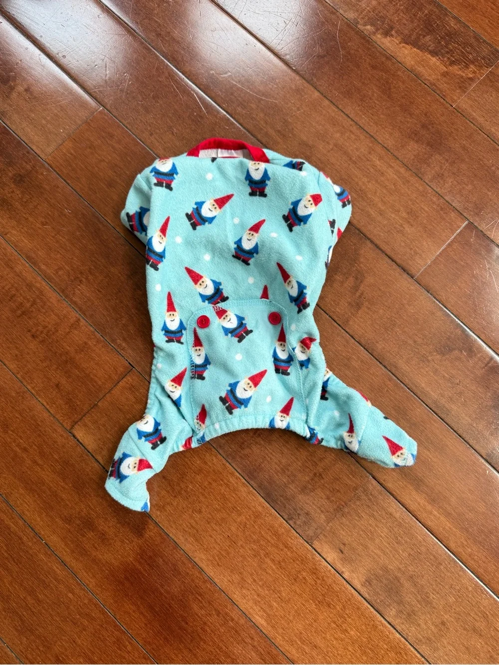 Pup Crew Dog Gnome Fleece Pajamas, size Small